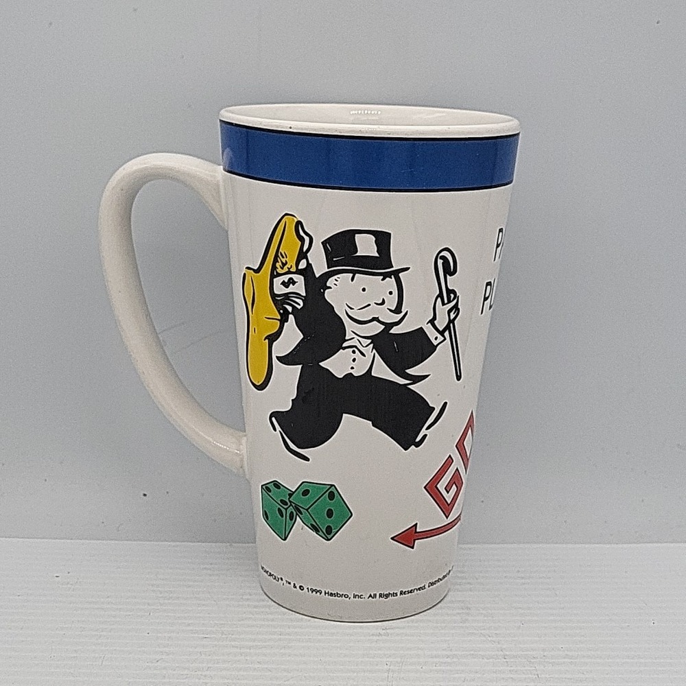 Monopoly Extra Large‎ Size Mug W/Logo's 🔥 1999